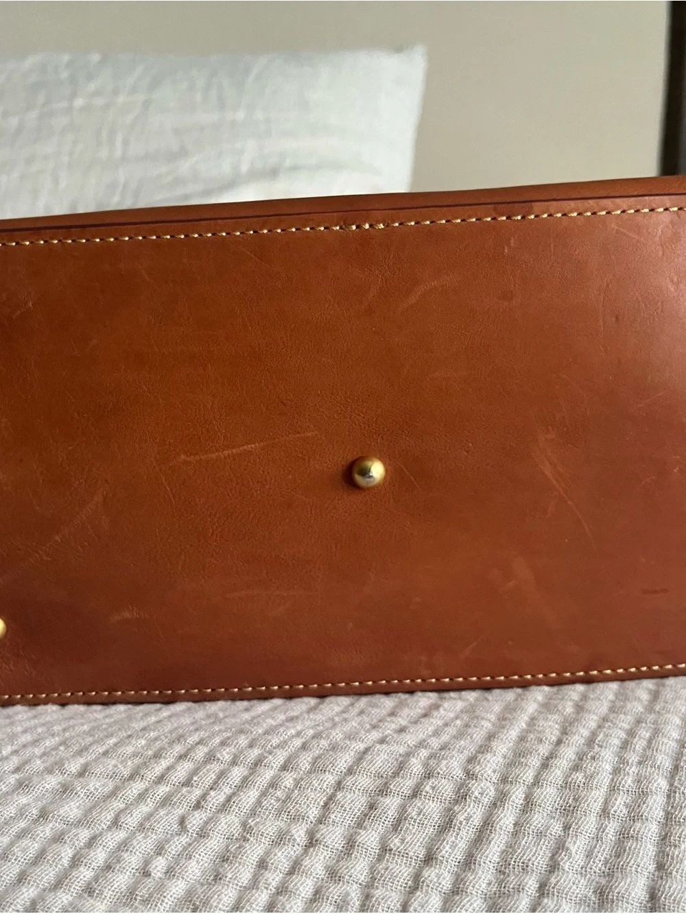 Dooney & Bourke Florentine Brown Leather Barlow Satchel - Convertible